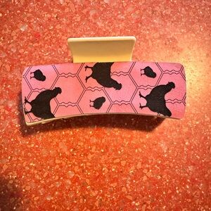 Handmade wooden/leather hair clips, buyers choice